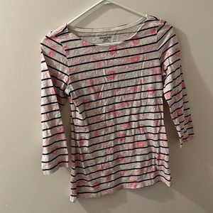 Beautiful super soft and light weight Floral merona striped shirt size XS